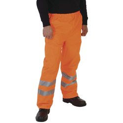 Yoko Hi-Vis Waterproof Contractors Trousers (Orange) - Hi Vis Orange